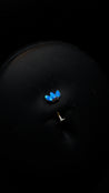 'Brise' Marquise Fan Floating Navel - Blue Opal
