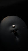 'Jun' Single Stud Floating Navel