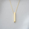 CHLOE BLOCK WITH KAMA CABLE CHAIN NECKLACE