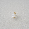 GEMSTONE NUGGET CHARM -  CLEAR QUARTZ