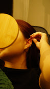 ‘Loom’ Crescent Moon Flatback Labret
