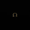Crystal Ends Horseshoe Ring