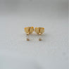 EVEL TAPERED BAGUETTE STUD EARRINGS