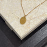OLEA OVAL DISK NECKLACE