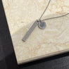 ALETHEIA BAR + MOON DISK NECKLACE 'ANCHORED'