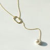 INYA Lariat Pearl Necklace