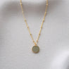 MOON DISK WITH BENI SATELLITE CHAIN NECKLACE GOLD