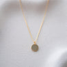 MOON DISK WITH KAMA CABLE CHAIN NECKLACE GOLD