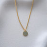 Nara 3-Stone With SOMA Curb Chain Necklace gold