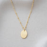 OLEA OVAL WITH BENI SATELLITE CHAIN NECKLACE