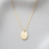 OLEA OVAL WITH KAMA CABLE CHAIN NECKLACE GOLD