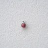 GEMSTONE NUGGET CHARM - RED GARNET