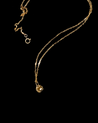 Pebble Moon Charm (Gold)