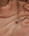 Pillow Heart Charm (Silver)