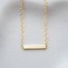 TALI BAR WITH ELON CHAIN NECKLACE GOLD