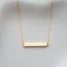 TALI BAR WITH KAMA CABLE CHAIN NECKLACE GOLD