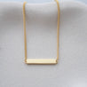 TALI BAR WITH SOMA CURB CHAIN NECKLACE GOLD