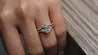 VENICE HALF ETERNITY PAVÉ DIAMOND V RING