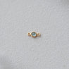 BIRTHSTONE LOOP CHARM - AQUAMARINE (MARCH)