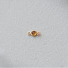 Birthstone Loop Charm - Citrine (November)