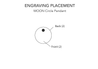 Enerving Placcement moon circle pendant