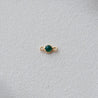 BIRTHSTONE LINK CHARM - GREEN ONYX (MAY)