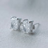 MILA RECTANGULAR DIAMOND STUDS