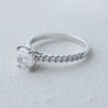 NASH ROUND DIAMOND RING W PAVÉ