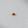 Birthstone Loop Charm - Red Ruby (July)